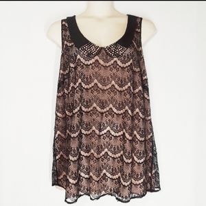 Daniel Rainn Lace Tunic Top